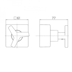 Acabamento Para Registro Base Deca 1/2 3/4 City Ouro Escovado Docol