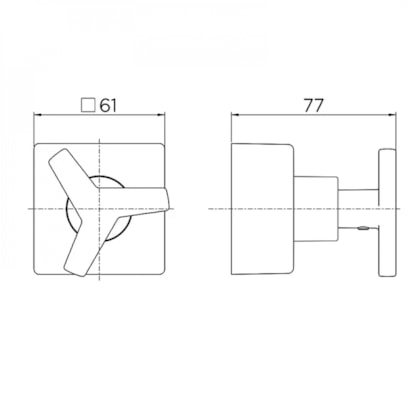 Acabamento Para Registro Base Deca 1/2 3/4 City Ouro Escovado Docol