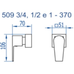 Acabamento Para Registro Base Deca Bold 370 3/4