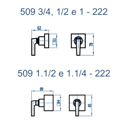Acabamento Para Registro Base Deca E Similares 509 1.1/2 Bella Clássica 222 Doro Vecchio Fani