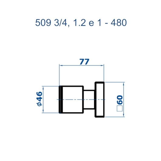 Acabamento Para Registro Base Deca E Similares 509 3/4C 1 1/4 e 1 1/2  Cromado Fani  - Imagem principal - 5681cfbf-645f-4245-8b58-66504e3dbadd