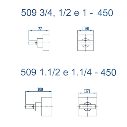 Acabamento Para Registro Base Deca E Similares Horus 450 509 3/4 Champanhe Fani