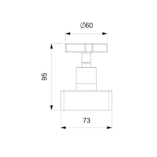 Acabamento Para Registro Base Deca Lotus 1.1/2 1.1/4 1 Cromada Celite - Imagem principal - 038e1d8a-96dd-47dd-a9f2-d342634c0e47