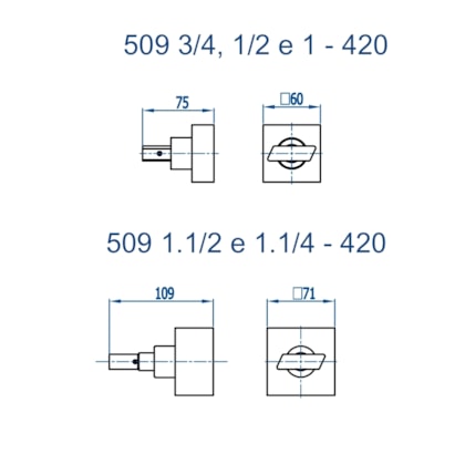 Acabamento Para Registro Base Essence 420 509 3/4 Champanhe Fani