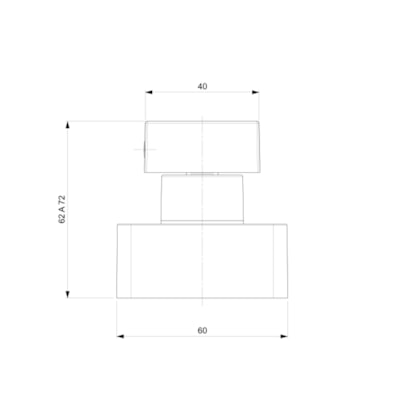 Acabamento Para Registro Base Reforma 1/2, 3/4, 1 Virtus Cromado Roca