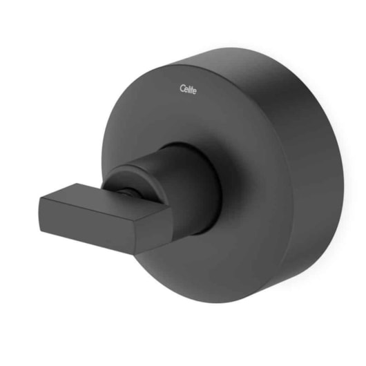 Acabamento para Registro de Gaveta e Pressão Base Deca 1.1/4 1.1/2 Flow Preto Matte Celite - Imagem principal - 7fd83d75-ec37-488d-84f0-add5a4e78c98