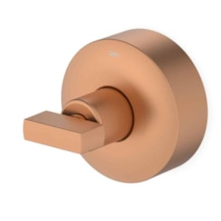 Acabamento para Registro de Gaveta e Pressão Base Deca 1.1/4 1.1/2 Flow Rose Gold Matte Celite