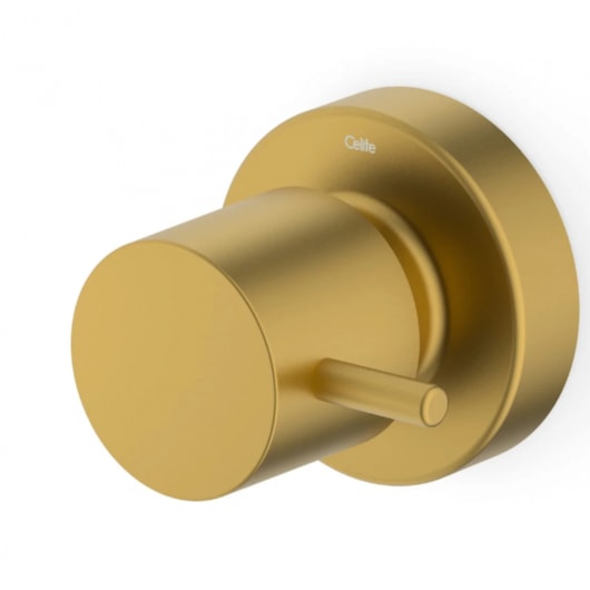 Acabamento para Registro de Gaveta e Pressão Base Deca 1/2, 3/4 1 Basic Gold Matte Celite - Imagem principal - 0c3566e8-e692-45dd-81b3-c4af686dfdb3