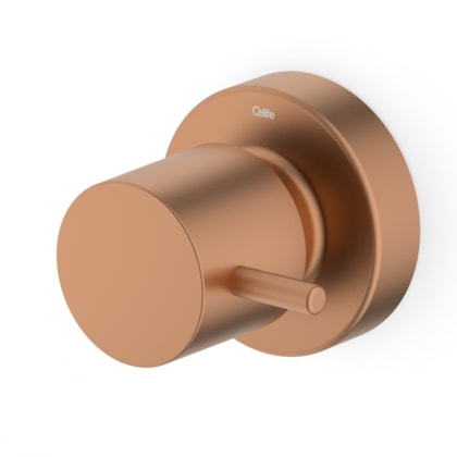 Acabamento para Registro de Gaveta e Pressão Base Deca 1/2, 3/4 1 Basic Rose Gold Mate Celite