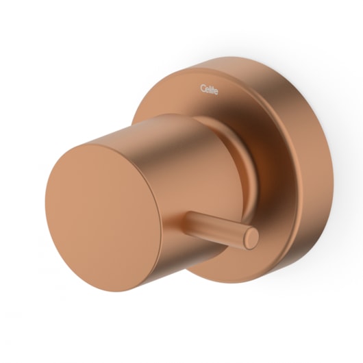 Acabamento para Registro de Gaveta e Pressão Base Deca 1/2, 3/4 1 Basic Rose Gold Mate Celite - Imagem principal - 6d250e3b-10f5-4e19-8dde-6d1de9d2dd28