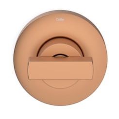 Acabamento para Registro de Gaveta e Pressão Base Deca 1/2 3/4 1 Flow Rose Gold Matte Celite