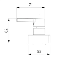 Acabamento para Registro de Gaveta e Pressão Base Deca 1/2 3/4 1 Insignia Cromado Roca