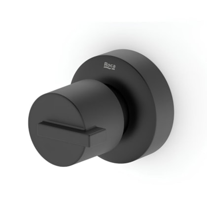 Acabamento para Registro de Gaveta e Pressão Base Docol 1/2 3/4 1 Singles One Matte Black Roca