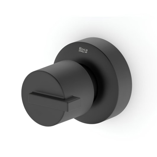 Acabamento para Registro de Gaveta e Pressão Base Docol 1/2 3/4 1 Singles One Matte Black Roca - Imagem principal - 476f47d2-5461-4745-804b-a64ff2031ca6