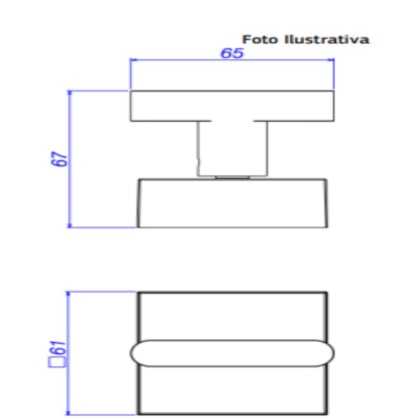 Acabamento Para Registro De Gaveta Soul 1/2