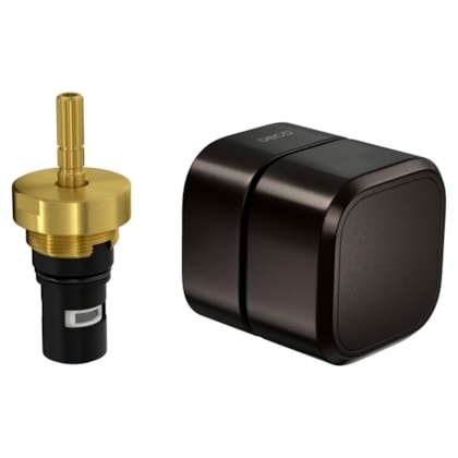 Acabamento Para Registro de Pressão Brown Matte 1/2 E 3/4 Deca