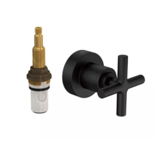 Acabamento Para Registro De Pressão Duna Clássica Black Matte Deca - Imagem principal - e1cca9df-9303-470a-a15d-0341f5670260