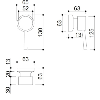 Acabamento Para Registro De Pressão E Gaveta Para Base Docol Kr467d Bronze Hera Kromma
