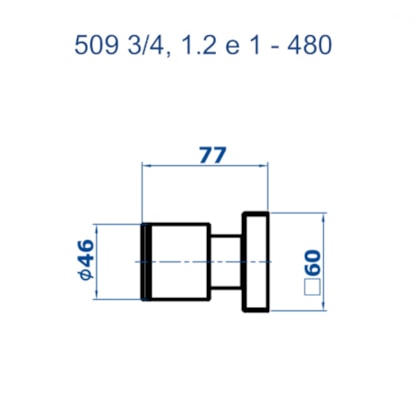 Acabamento para Registro Elo 509 3/4 C480 Cromado 1/2