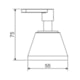 Acabamento Para Registro  Meber/ Deca/ Tigre/ Fabrimar 1/2'' 3/4'' 1'' Uni C18 Cromado Meber - d6b277a3-56b6-406a-b33a-843d3bdd645a
