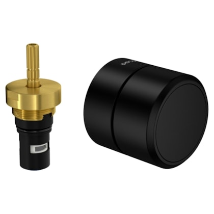 Acabamento Para Registro Pres 1/2 e 3/4 Redondo You Black Matte Deca
