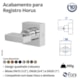Acabamento para Registro Preto Fosco Horus 509 3/4 BK450 1/2, 3/4 e 1 Fani - 9371e40f-3358-41a6-be34-45927ad82f09