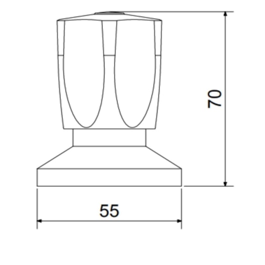 Acabamento Para Registro Super 1/2 3/4 1 Cromado Meber - Imagem principal - 410c0175-c256-4543-93a1-a1d2ed4bf6f6