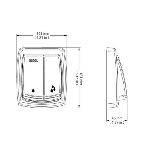 Acabamento Para Válvula De Descarga Bactéria Free Salvágua Box Cromada Docol - Imagem principal - f21c5d1d-8b5b-49fd-ab9e-08307f6584f4