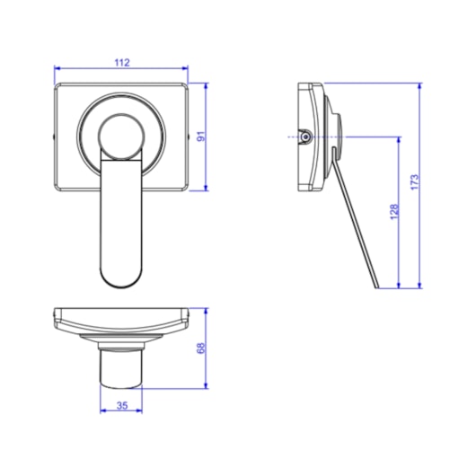 Acabamento Para Válvula De Descarga De Acessibilidade Hydra Eco Conforto Cromado Deca - Imagem principal - bcda4522-d404-4059-b895-bf1f015cc1f8