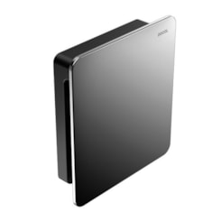 Acabamento Para Válvula De Descarga Flat Grafite Polido Docol