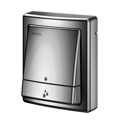 Acabamento Para Válvula De Descarga Salvágua Square Grafite Polido Docol