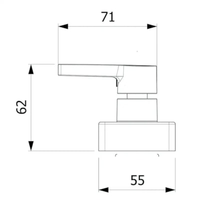 Acabamento Registro Base Deca 1/2, 3/4, 1 Insig Cromado Roca