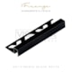 Acabamento Viscardi Para Parede Firenze 207 Black Matte Alumínio Anodizado - d0415464-9e16-48da-a9c8-02de79a805bd