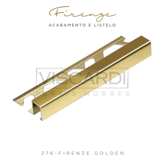 Acabamento Viscardi Para Parede Firenze 276 Golden Brilho Alumínio Anodizado  - Imagem principal - 2c951d51-6345-4114-b229-ed02278038fc