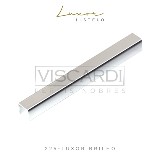 Acabamento Viscardi Para Parede Luxor 225 Cromado Brilho Alumínio Anodizado  - Imagem principal - fa617bd8-8bf0-41d3-bf8f-c7da61efba28