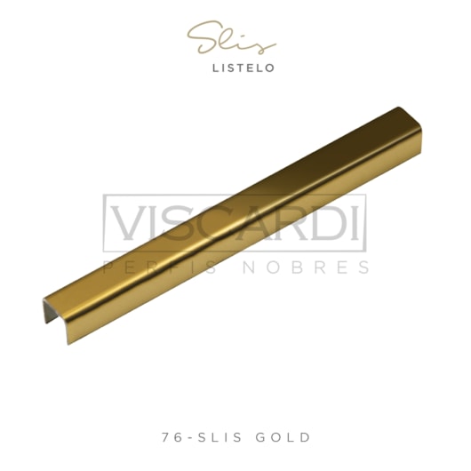 Acabamento Viscardi Para Parede Slis 76 Slis Gold Aço Inox 304  - Imagem principal - 591c7439-ec2b-461f-b0c0-ca12f33f21b3