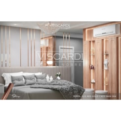 Acabamento Viscardi Para Parede Slis 77 Slis Red Gold Aço Inox 304