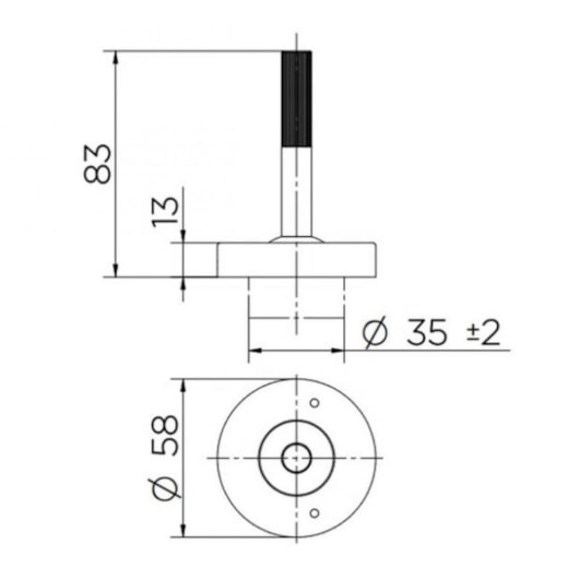 Acionamento De Misturador Para Lavatório De Mesa Joy Cobre Polido Docol - Imagem principal - 5cdf4a85-3929-4c20-8057-baec9447ac61