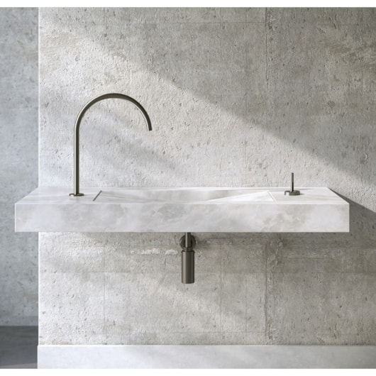 Acionamento Monocomando Para Lavatório De Mesa Mix Match Grafite Escovado Docol - Imagem principal - 0ec53e24-cc40-439d-8d26-7f2a3ee7ef7e