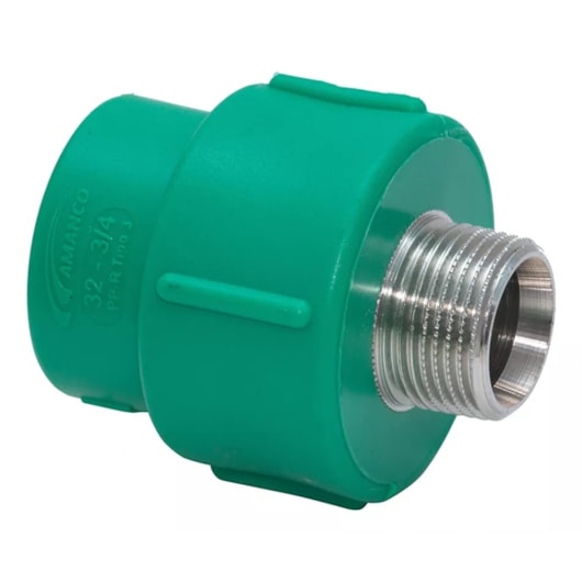 Adaptador De Transição PPR Macho DN63x2 Amanco - Imagem principal - d0e8cdf5-30de-47dc-b840-5c9a2ef9c2ee