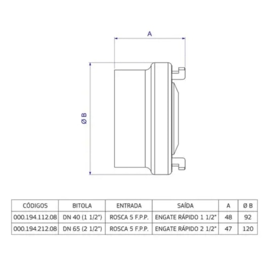 Adaptador Para Hidrante Deca - Imagem principal - 0c4f641a-73c7-4d76-8b55-d307a9cb8f1f