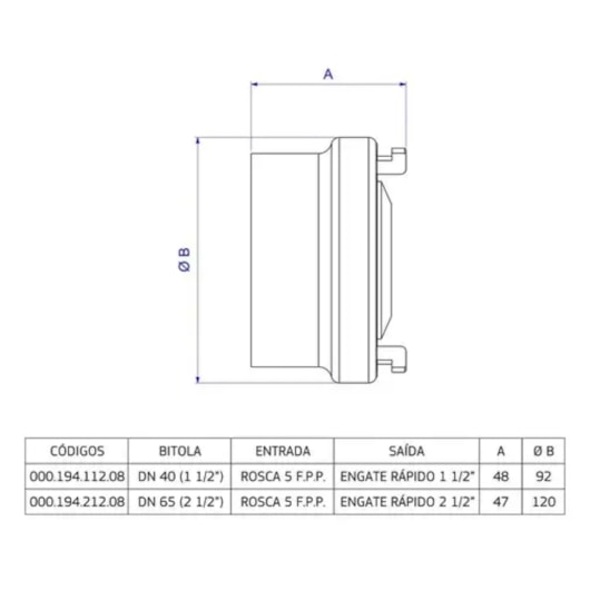 Adaptador Para Hidrante Deca - Imagem principal - 6d3a7068-75b9-4de0-b9e2-80c4833a4b68