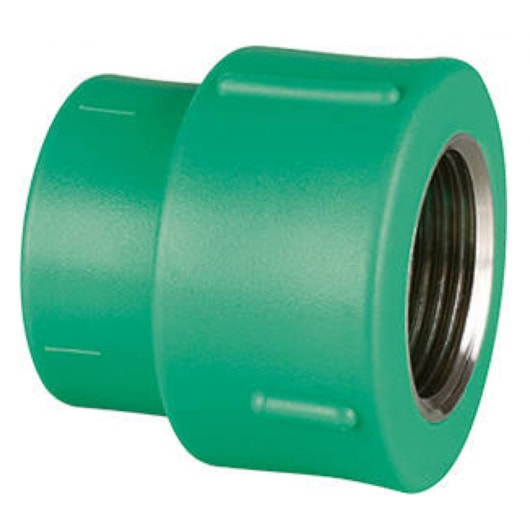 Adaptador PPR De Transição F/F Com Inserto Metálico Amanco 32x1cm - Imagem principal - 5651dc4b-54d6-40ea-ba61-8b40f6dad356