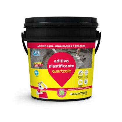 Aditivo Plastificante Para Argamassa 18l Quartzolit