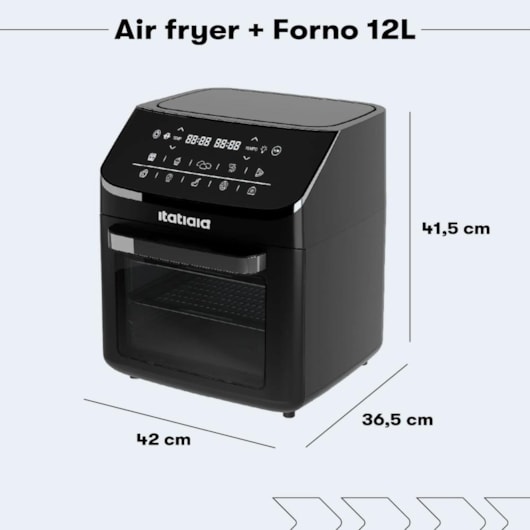 Air Fryer Forno 12l Itatiaia 127V - Imagem principal - f999ab76-c126-47d3-a227-df98fa246950