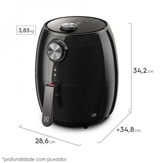 Airfryer Efficient Rita Lobo EAF15 Electrolux 1400W 127V 3,2l - Imagem principal - 072a77eb-7dcf-4e84-b735-5114d6f55d47