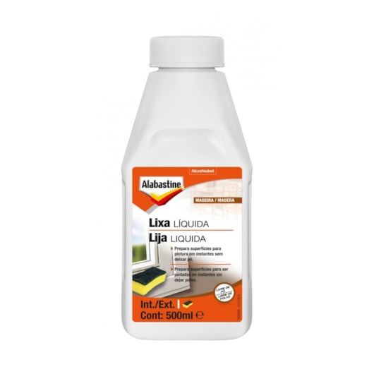 Alabastine Preparação Superfície Lixa Liquida Transparente 500ml Coral - Imagem principal - 21d9e99c-0067-48d5-8bc7-1cf1108dc25b