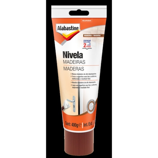 Alabastine Preparação Superfície Nivela Madeiras Branco 400g Coral - Imagem principal - 96c62291-b5ec-4745-8fff-ff11035e8011