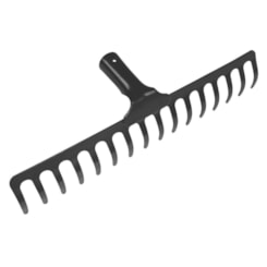 Ancinho Metalico Curvo 16 Dentes Sem Cabo Tramontina