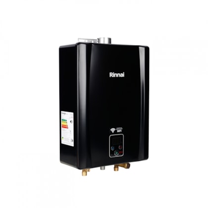 Aquecedor A Gás Digital 21l E21 Black Glp Rinnai